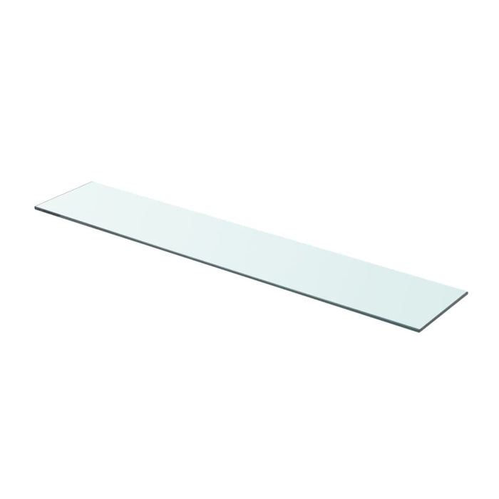 Shelves 2 pcs Panel Glass Clear 80x15 cm