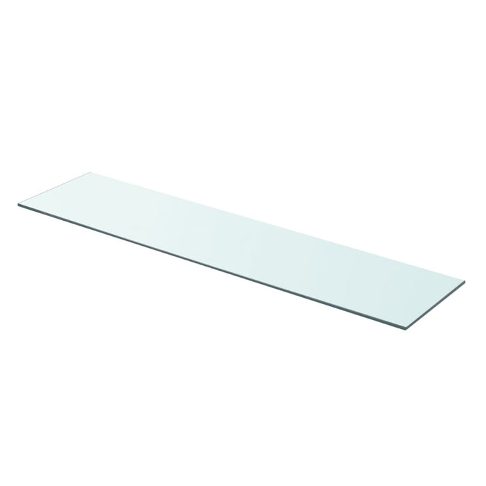 Shelves 2 pcs Panel Glass Clear 90x20 cm