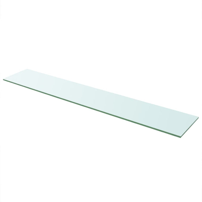 Shelves 2 pcs Panel Glass Clear 110x20 cm