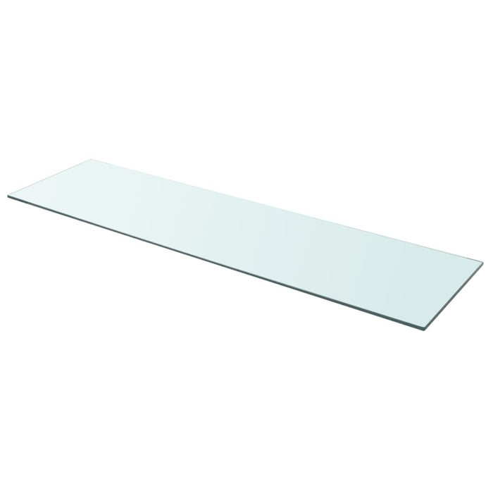 Shelves 2 pcs Panel Glass Clear 110x30 cm