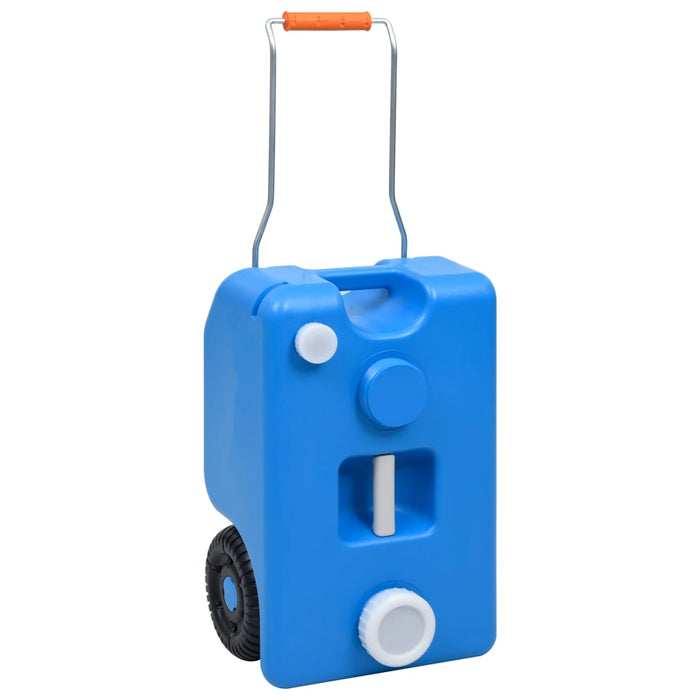 Wheeled Water Tank for Camping 25 L Blue