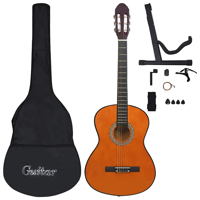 12 Piece Classical Guitar Beginner Set 4/4 39"