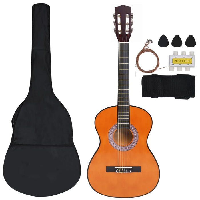 8 Piece Classical Guitar Beginner Set 3/4 36"