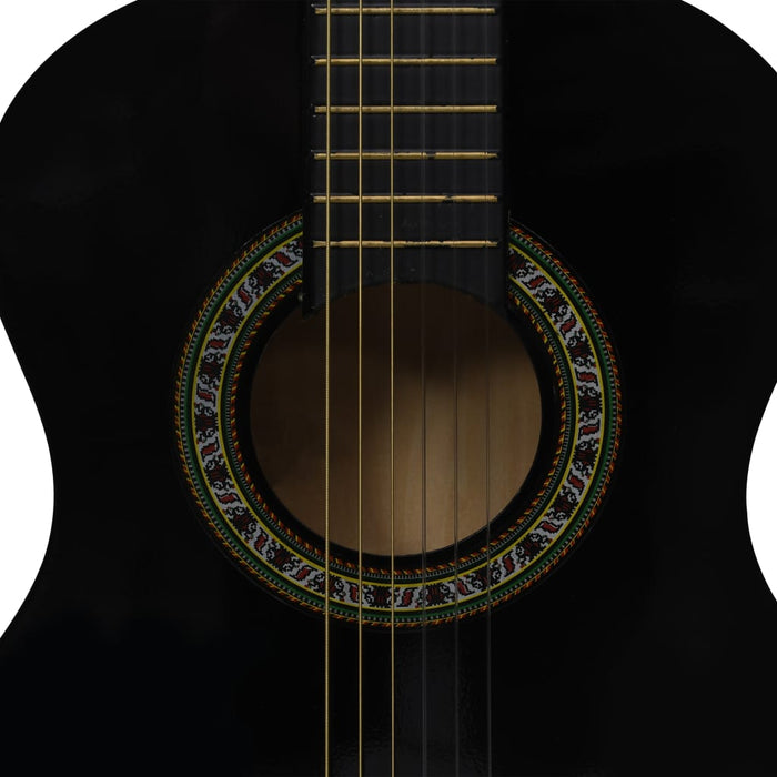 Classical Guitar for Beginner and Kids Black 1/2 34"