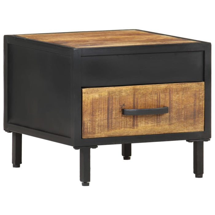 Bedside Cabinet 40x40x35 cm Rough Mango Wood