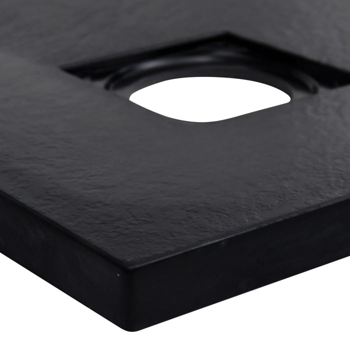 Shower Tray SMC Black 90x90 cm