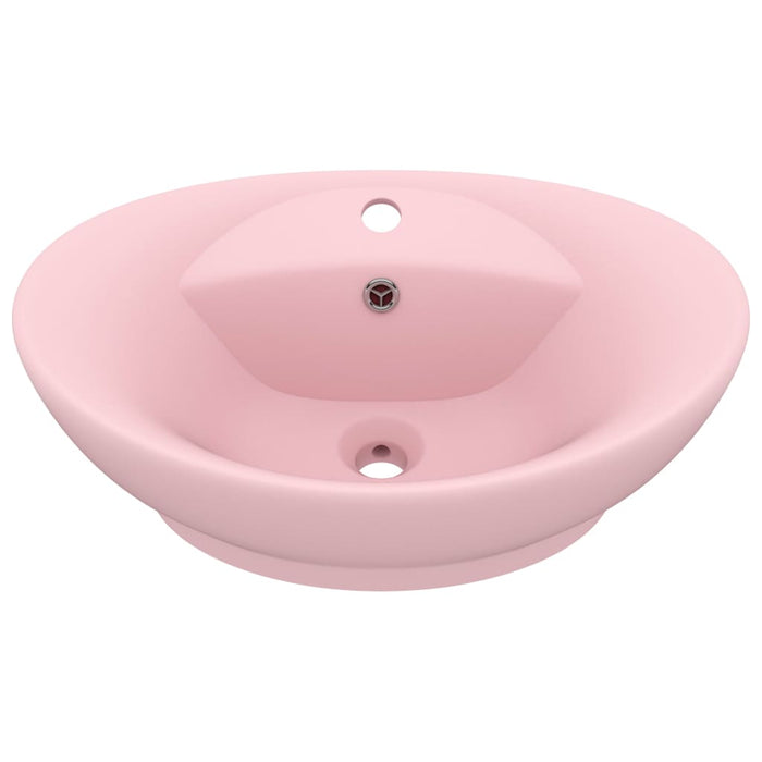 Роскошная раковина Overflow Oval Matt Pink 58.5x39 см Керамика