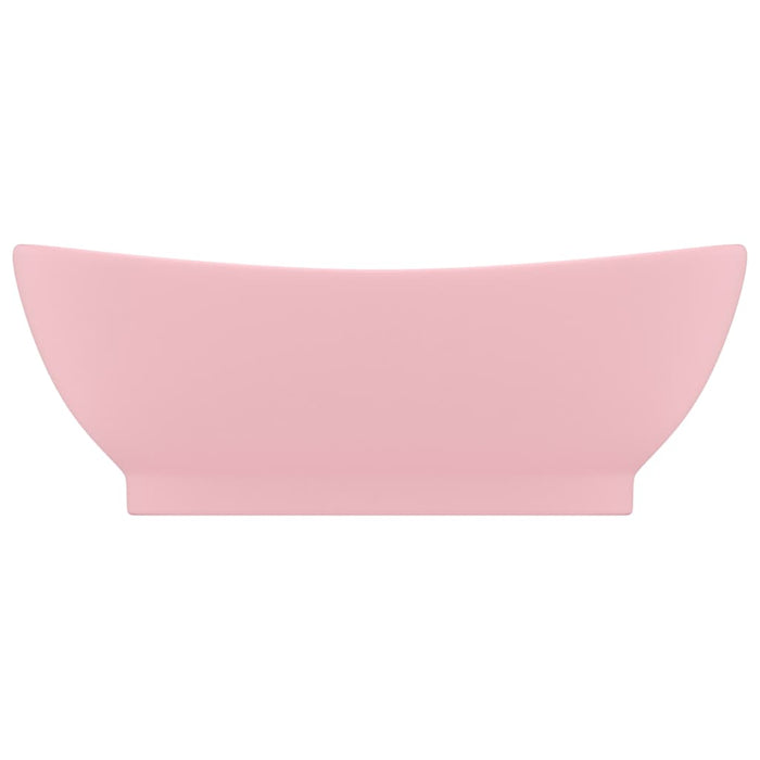 Роскошная раковина Overflow Oval Matt Pink 58.5x39 см Керамика