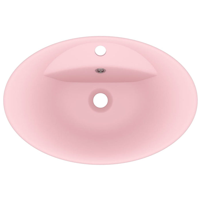 Роскошная раковина Overflow Oval Matt Pink 58.5x39 см Керамика