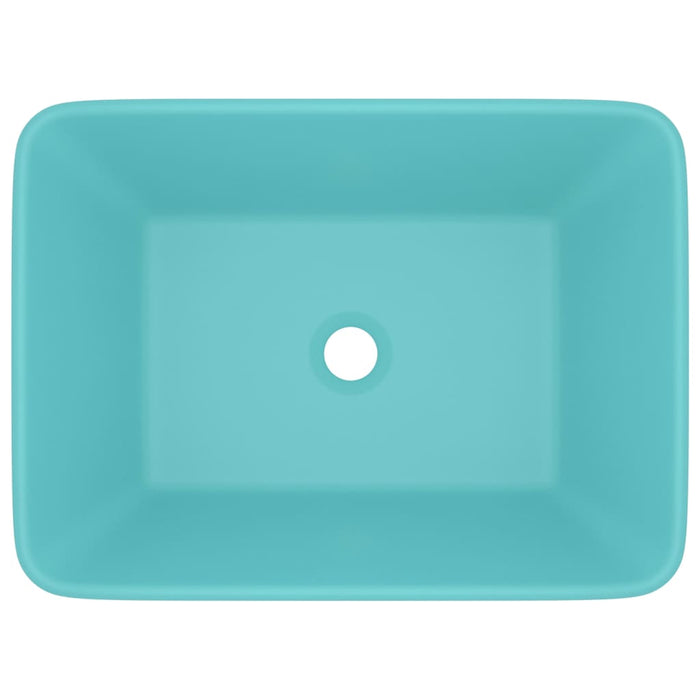 Luxury Wash Basin Matt Light Green 41x30x12 cm Ceramic