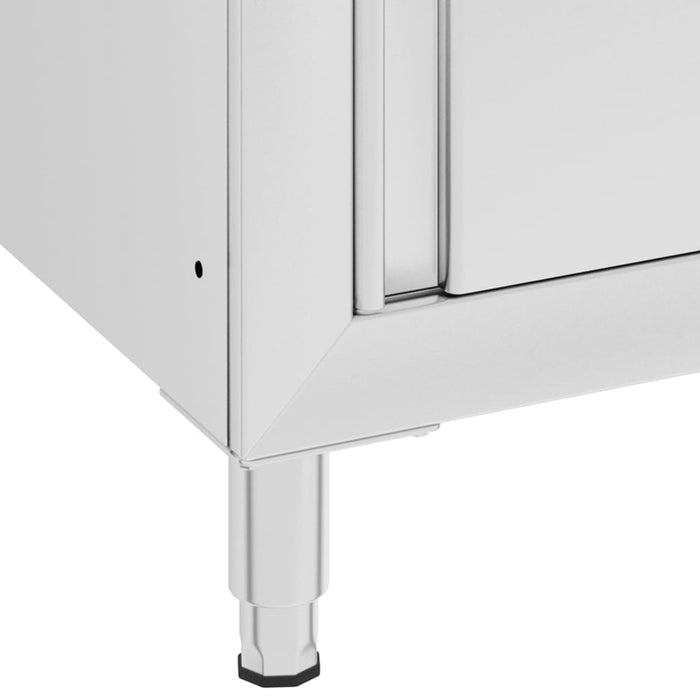 Commercial Kitchen Sink Cabinet 60x60x96 cm Stainless Steel