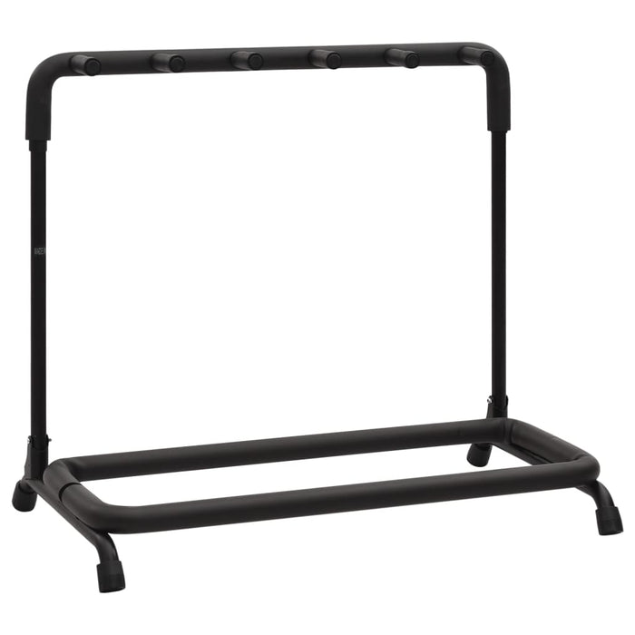 Folding Guitar Stand with 5 Sections Black 74x41x66 cm Steel