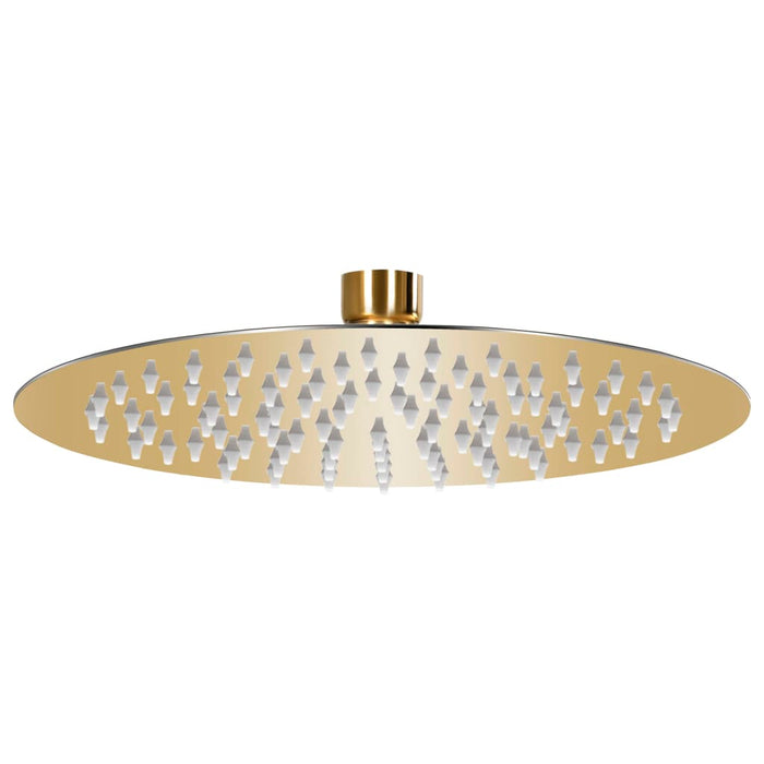 Rain Shower Head Stainless Steel 20 cm Round Gold