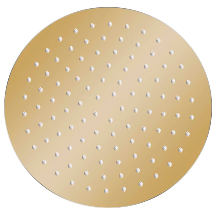 Rain Shower Head Stainless Steel 25 cm Round Gold