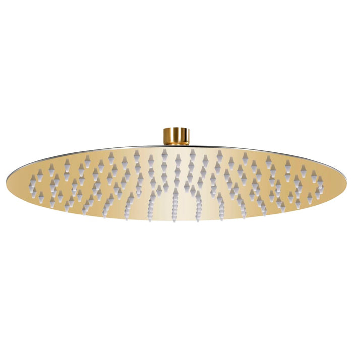 Rain Shower Head Stainless Steel 30 cm Round Gold