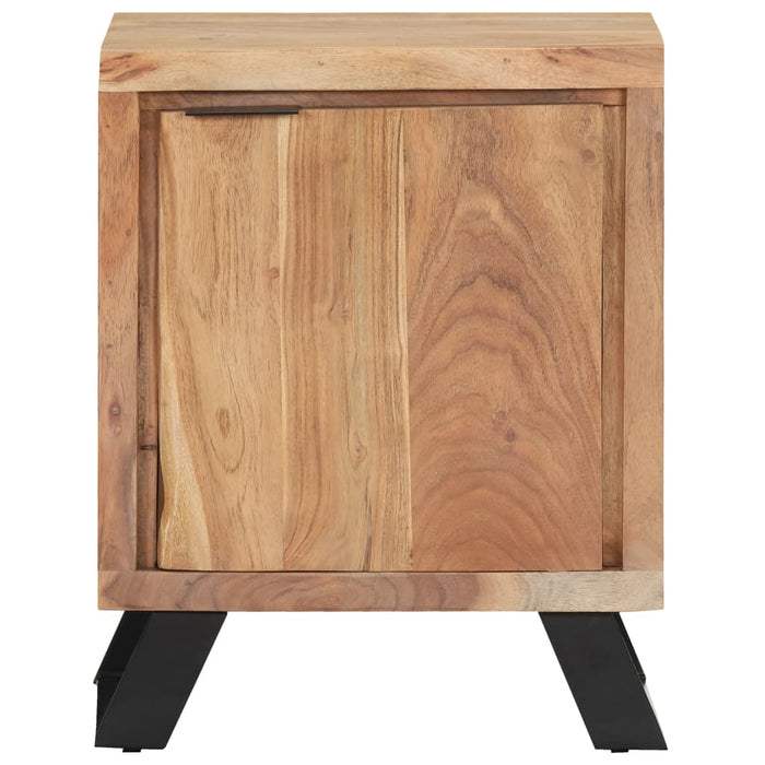 Bedside Cabinet 40x30x50 cm Solid Acacia Wood with Live Edges