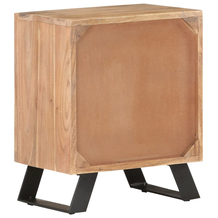 Bedside Cabinet 40x30x50 cm Solid Acacia Wood with Live Edges