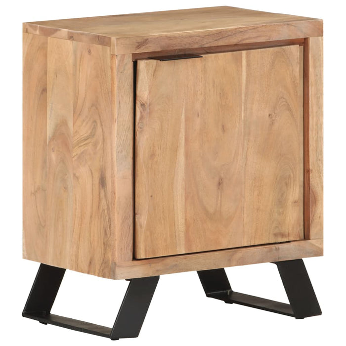 Bedside Cabinet 40x30x50 cm Solid Acacia Wood with Live Edges