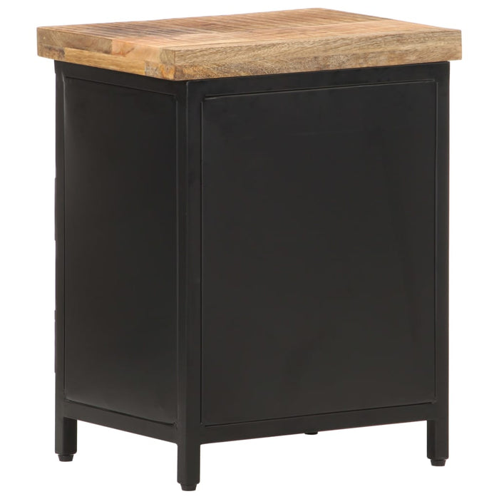 Bedside Cabinet 40x30x52 cm Rough Mango Wood