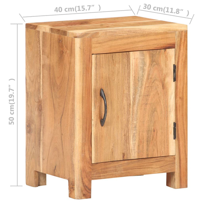 Bedside Cabinet 40x30x50 cm Solid Acacia Wood