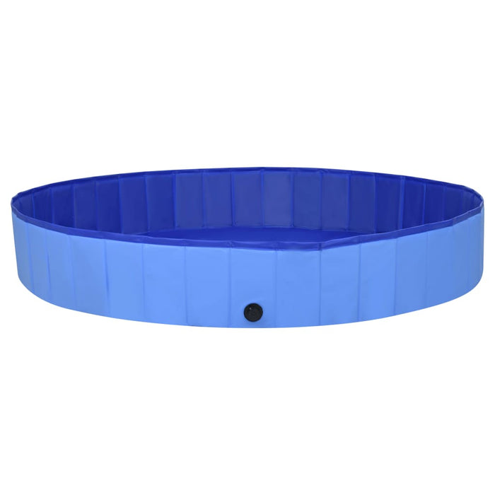 Foldable Dog Swimming Pool Blue 200x30 cm PVC