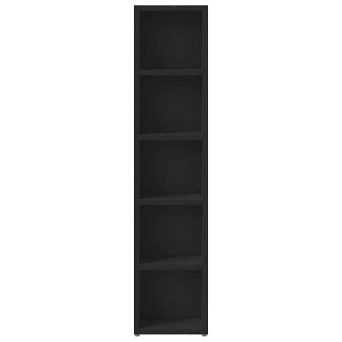 CD Cabinets 2 pcs Black 21x16x93.5 cm Engineered Wood