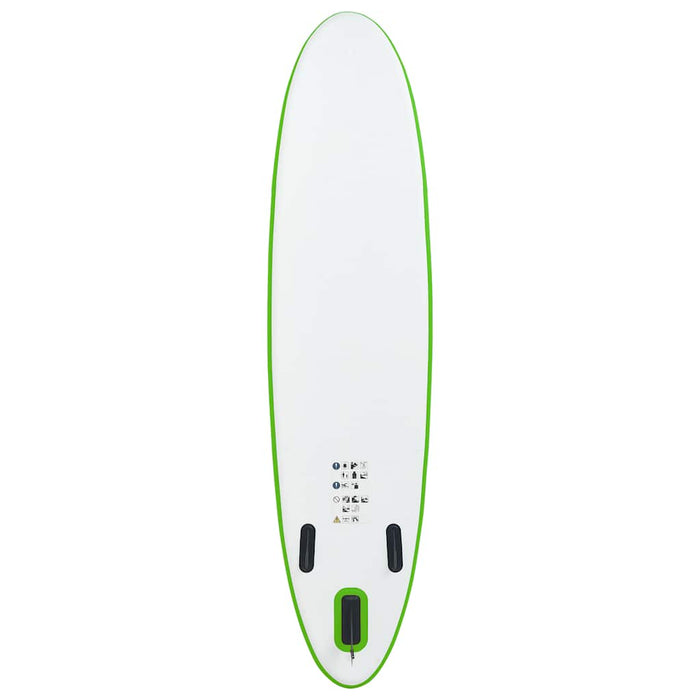 Inflatable Stand Up Paddle Board Set Green and White