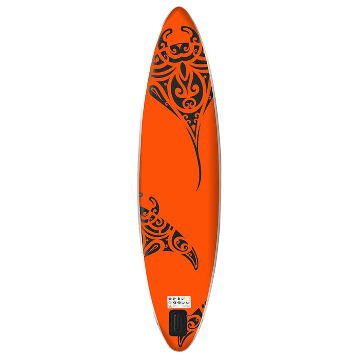 Inflatable Stand Up Paddleboard Set 305x76x15 cm Orange