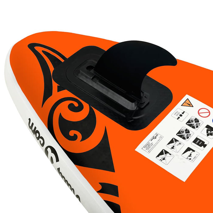 Inflatable Stand Up Paddleboard Set 305x76x15 cm Orange