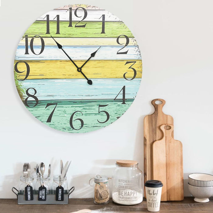 Wall Clock Multicolour 60 cm MDF