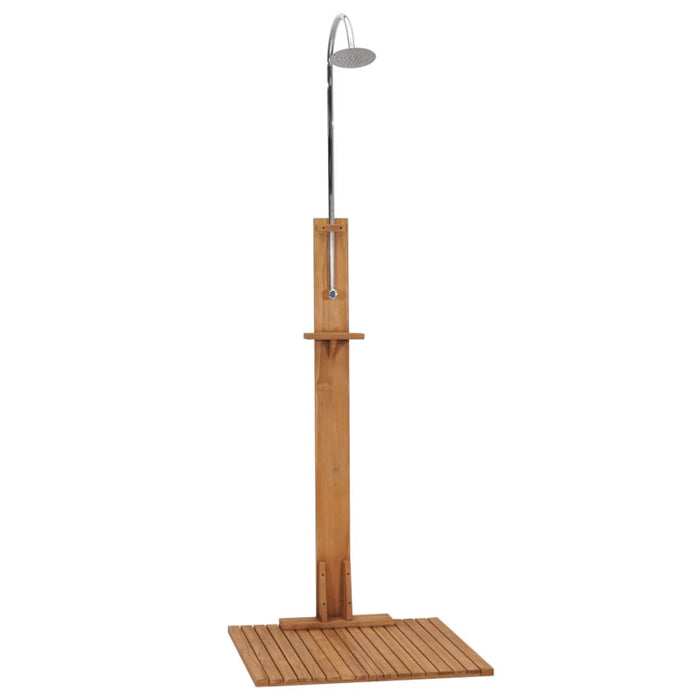 Garden Shower 75x75x210 cm Solid Teak Wood