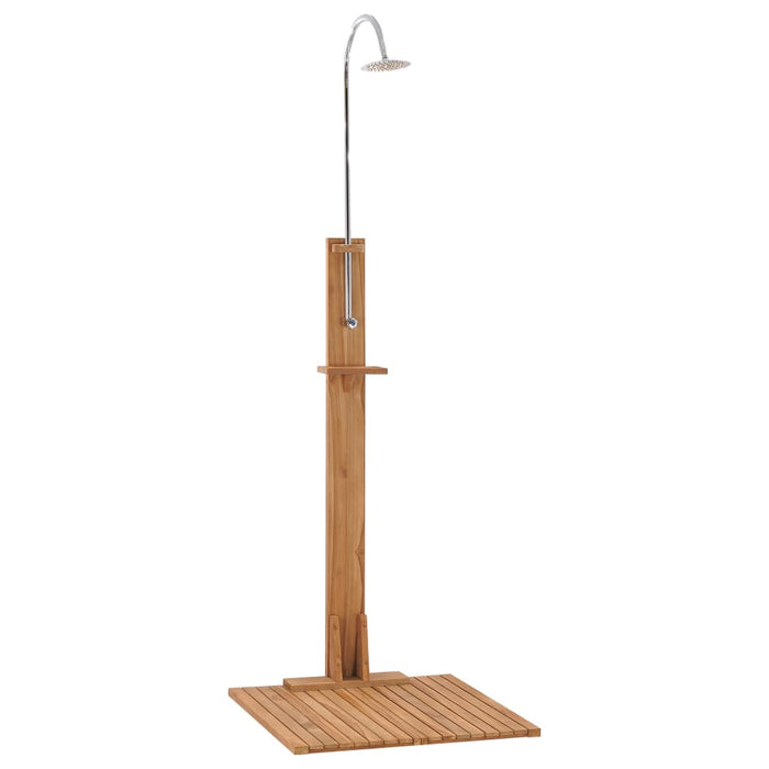 Garden Shower 75x75x210 cm Solid Teak Wood