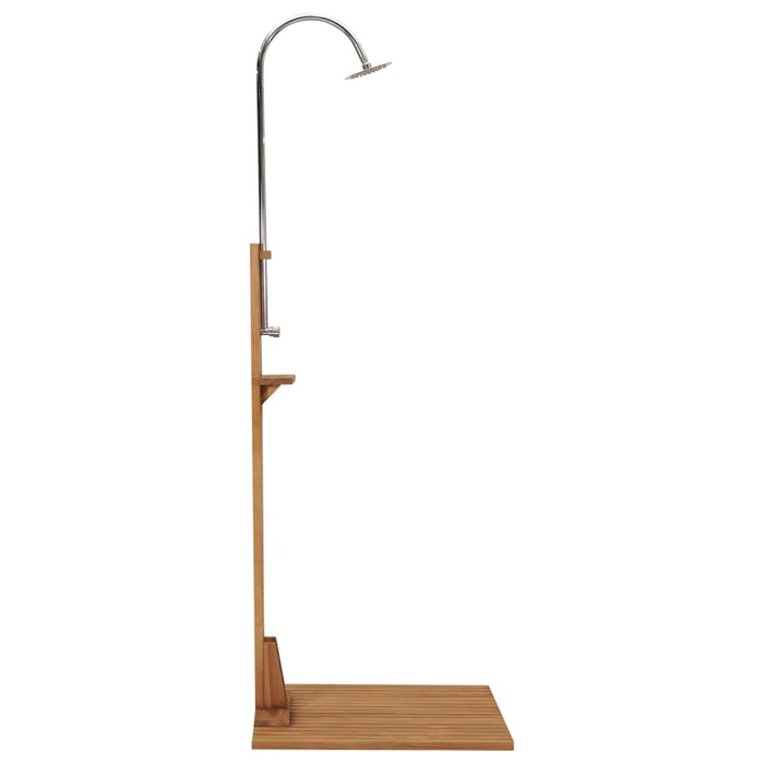 Garden Shower 75x75x210 cm Solid Teak Wood