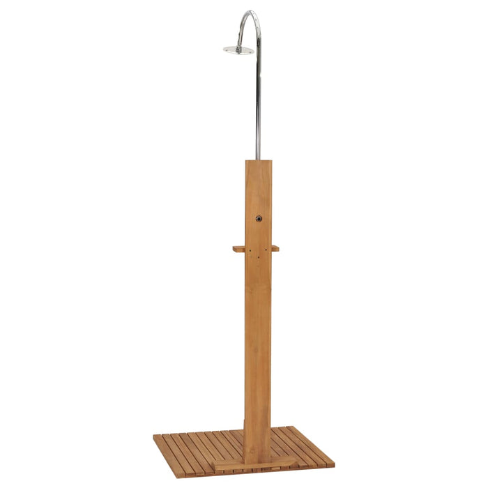 Garden Shower 75x75x210 cm Solid Teak Wood