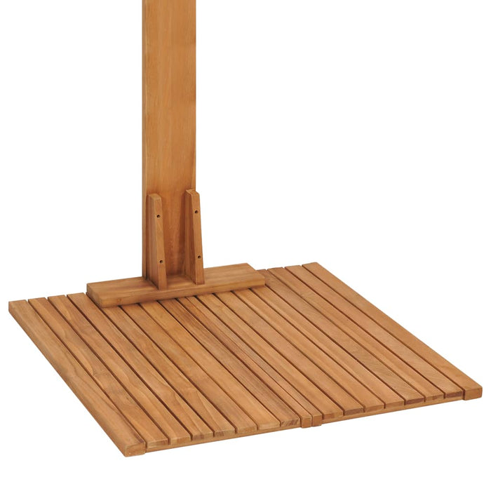 Garden Shower 75x75x210 cm Solid Teak Wood