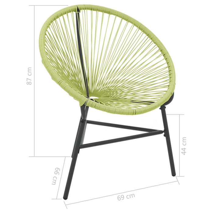 Садовый стул Acapulco Poly Rattan Green