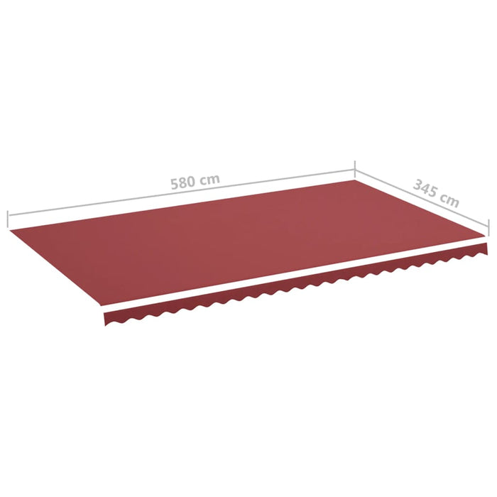 Replacement Fabric for Awning Burgundy Red 6x3.5 m