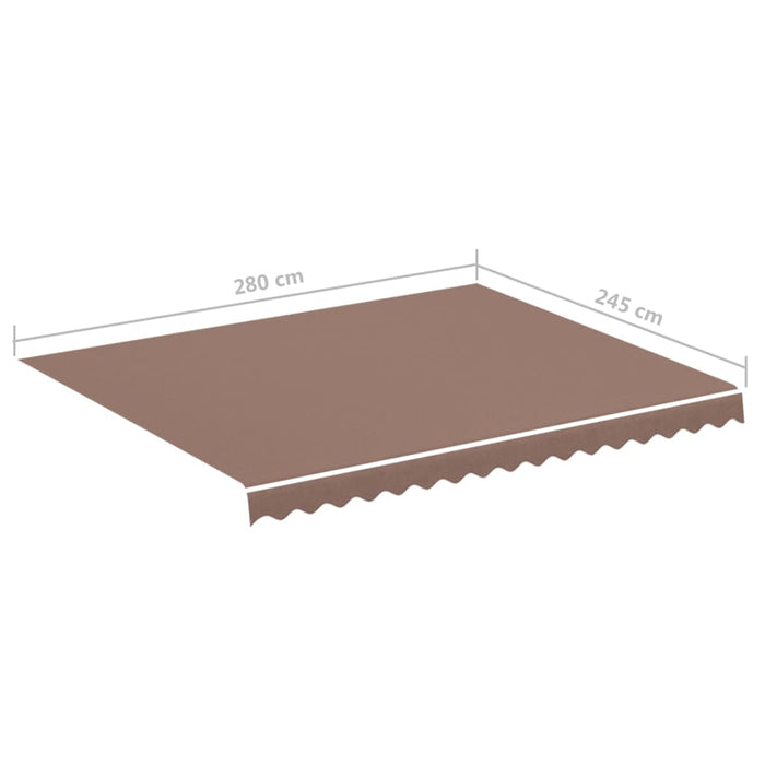 Replacement Fabric for Awning Brown 3x2.5 m