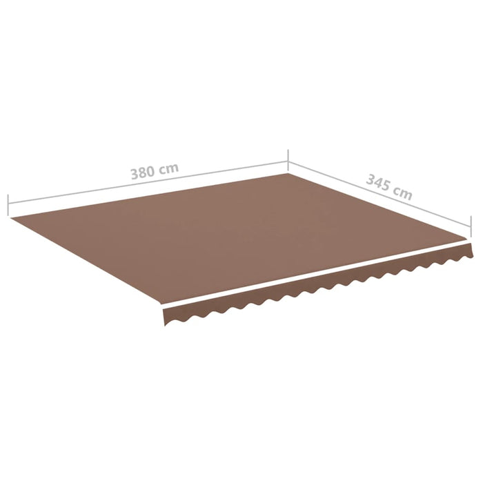 Replacement Fabric for Awning Brown 4x3.5 m