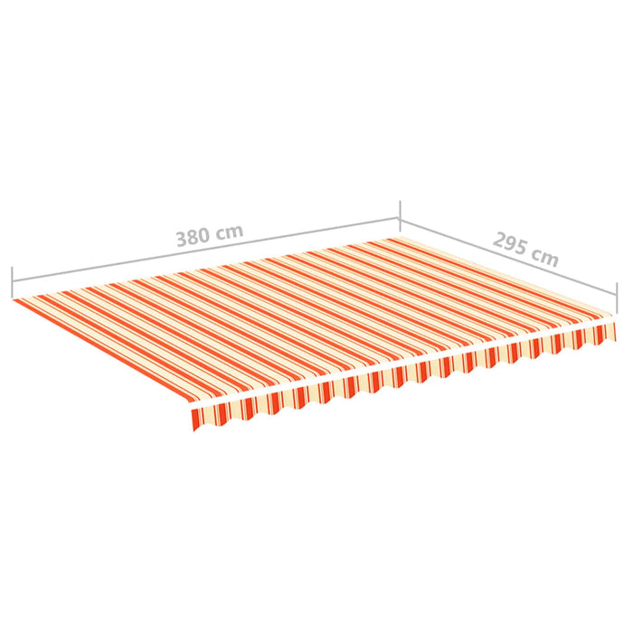 Replacement Fabric for Awning Yellow and Orange 4x3 m