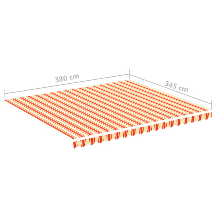 Replacement Fabric for Awning Yellow and Orange 4x3.5 m