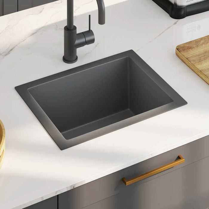 Handmade Kitchen Sink Black Stainless Steel