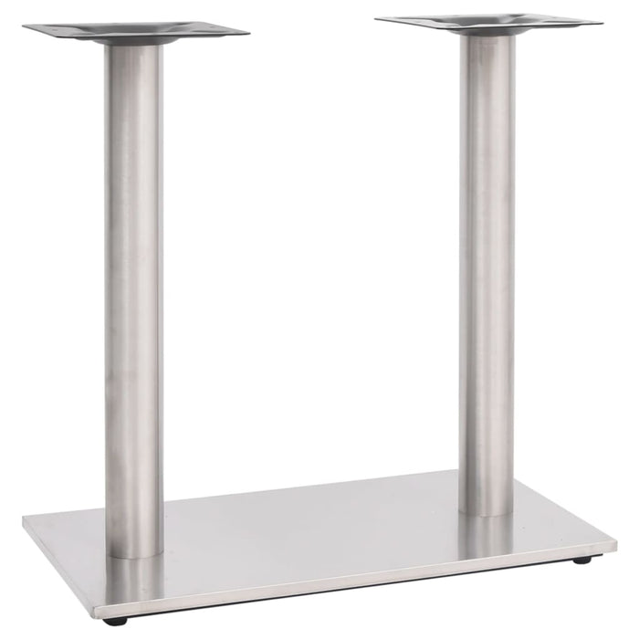 Bistro Table Leg Silver 70x40x72 cm Stainless Steel