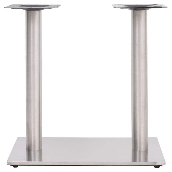 Bistro Table Leg Silver 70x40x72 cm Stainless Steel