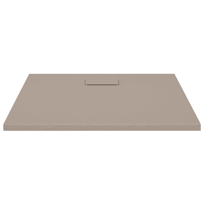 Shower Base Tray SMC Brown 90x80 cm