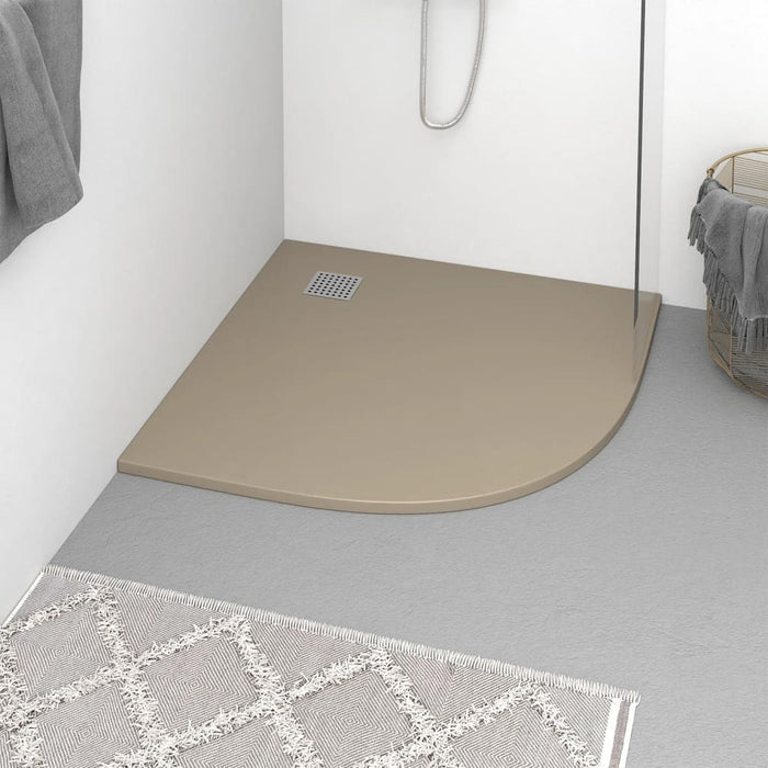 Shower Base Tray SMC Brown 90x90 cm