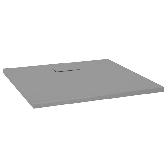 Shower Base Tray SMC Grey 90x80 cm