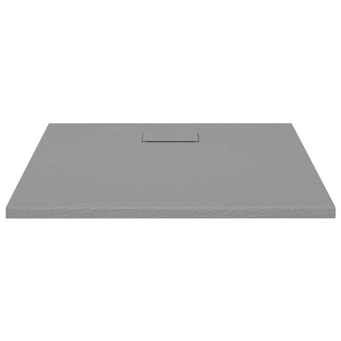 Shower Base Tray SMC Grey 90x80 cm