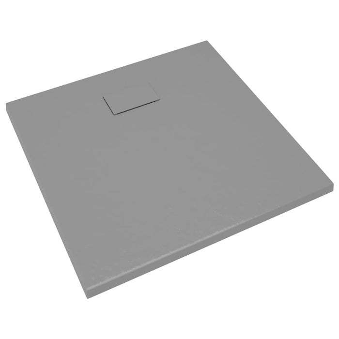 Shower Base Tray SMC Grey 90x80 cm