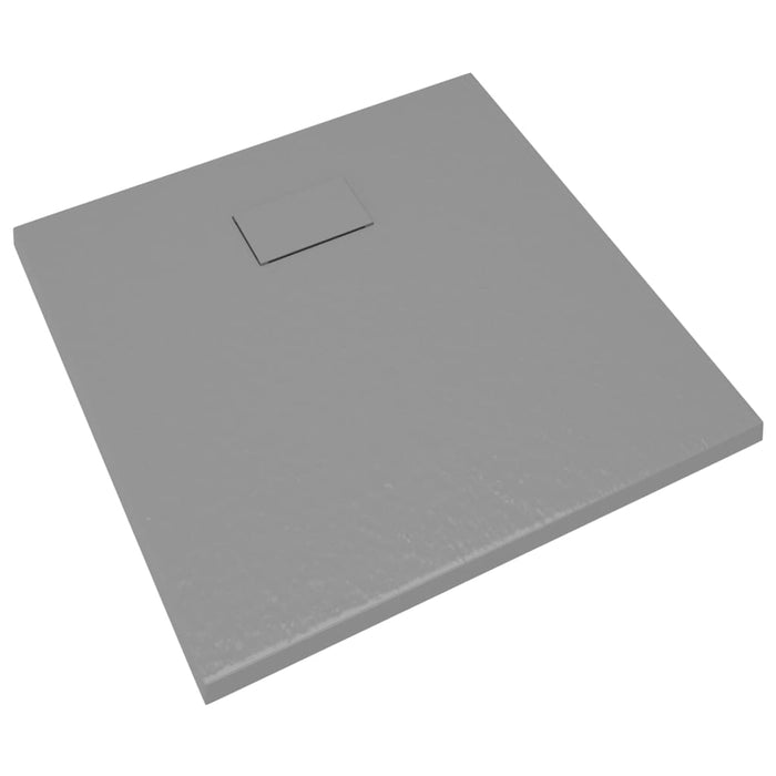 Shower Base Tray SMC Grey 90x90 cm